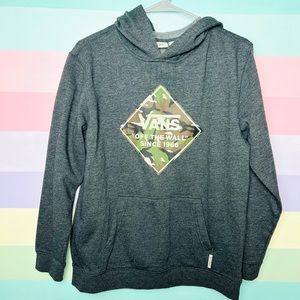 Vans, boys camo hoodie, size XL